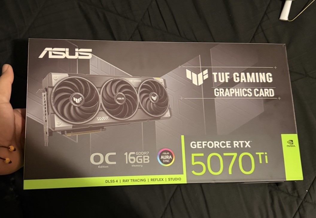 ASUS TUF Gaming GeForce RTX 5070 Ti OC Edition 16GB Aura Sync Graphics Card