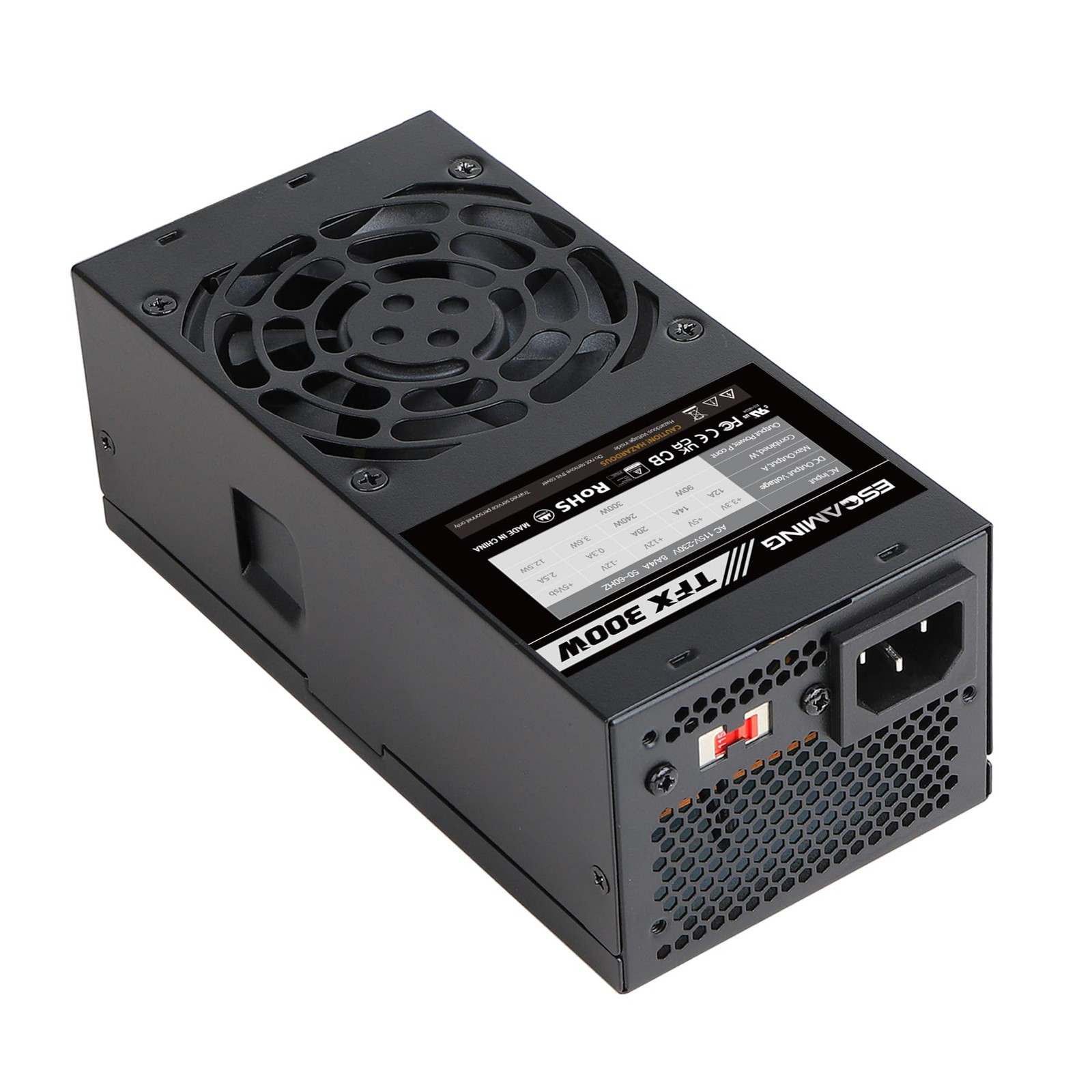 TFX 300W Standard Flex ATX 300W Power Supply Support 115/220V Switch Active