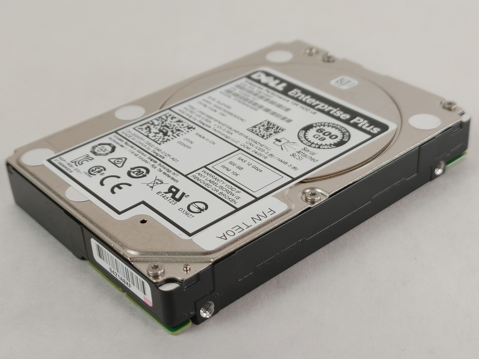 Lot of 2 Seagate Dell Enterprise Plus ST600MM0088 600 GB SAS 3 2.5″ Hard Drive