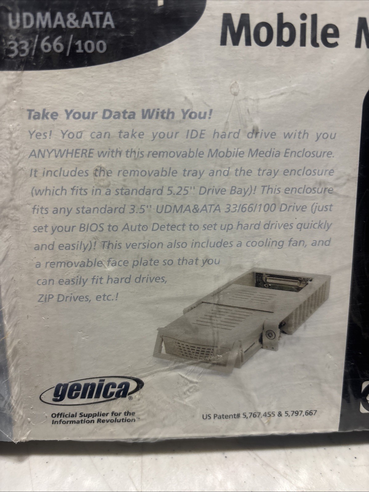 Hot Swap GN-210 Removable Mobile Media Hard Drive Tray UDMA&ATA 33/66/100