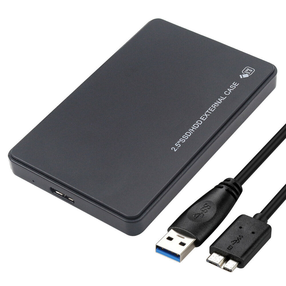 2.5″ SATA USB 3.0 Hard Drive Disk Enclosure External Laptop Case For HDD SSD