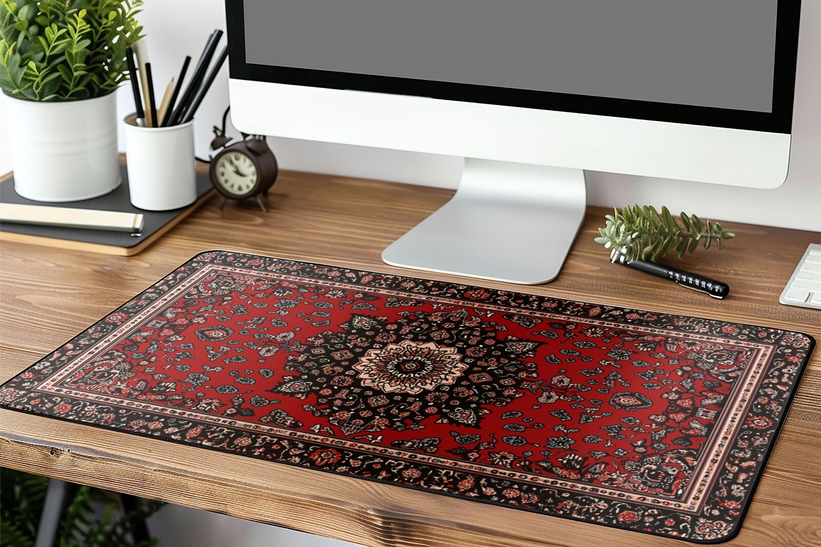 Rug Pattern Gaming Mouse Pad | Persian Rug Mouse Pad | Water Resistant Mat