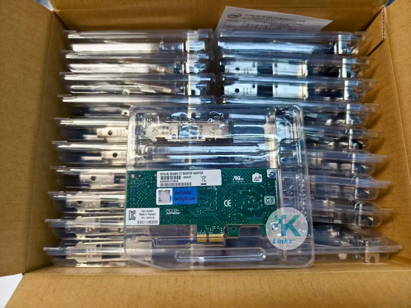 Intel Gigabit EXPI9301CTBLK Yotta mark 1G RJ-45 EXPI9301CT Desktop Adapter NEW