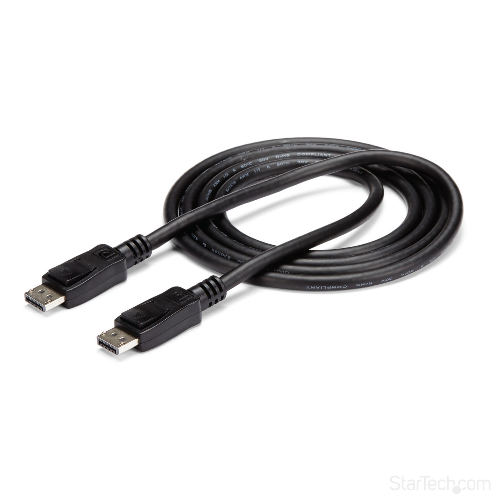 StarTech DISPLPORT6L 6ft DisplayPort Cable 4096×2160 with Latches