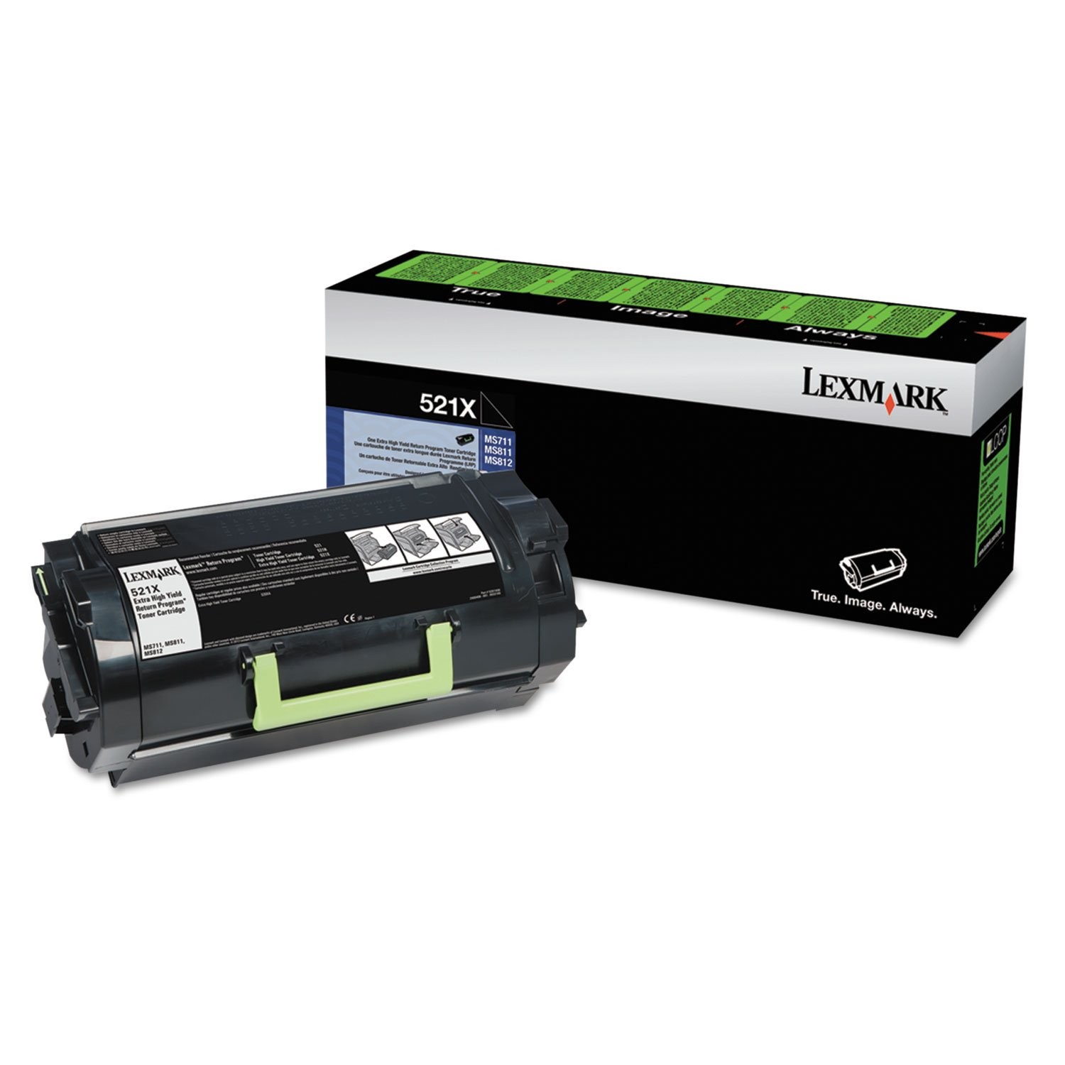 Original Lexmark 52D1X00 Black Toner. New Sealed Box, We Ship Fast!