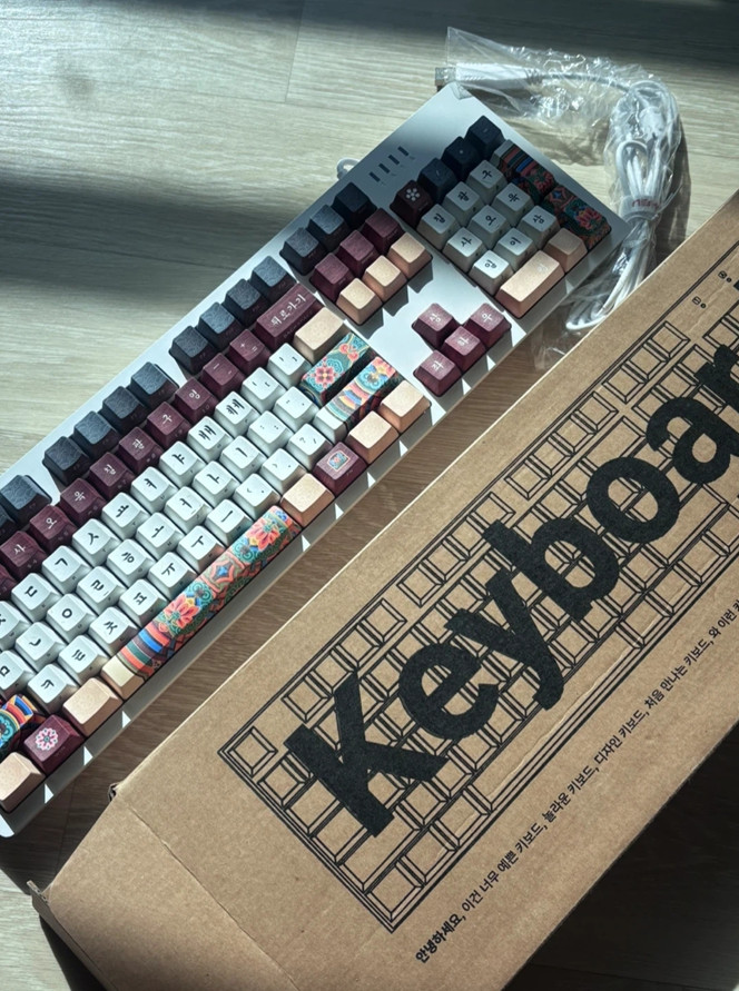 Korean Traditional Dancheong Design Keycap Set – Hangul Mechanical Keyboard