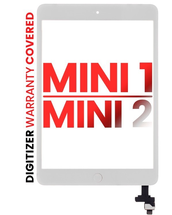 Digitizer With IC Chip/Home Button Pre-Installed Replacement For iPad Mini 1 / 2