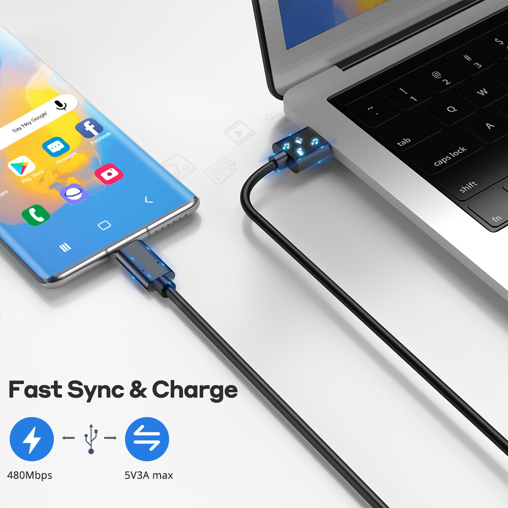 2023 New Type USB C Cable For Mac Pro Huawei Xiaomi Fast Transfer Safe For Phone