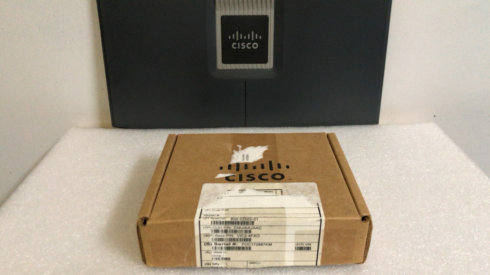 NEW CISCO VIC2-4FXO Voice Fax Network Module Card 2800 3800 Series Router NOB