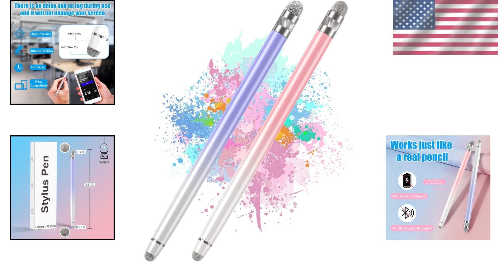 Universal Stylus Pen Set for Touchscreen Devices – Scratch-Proof & Easy Use