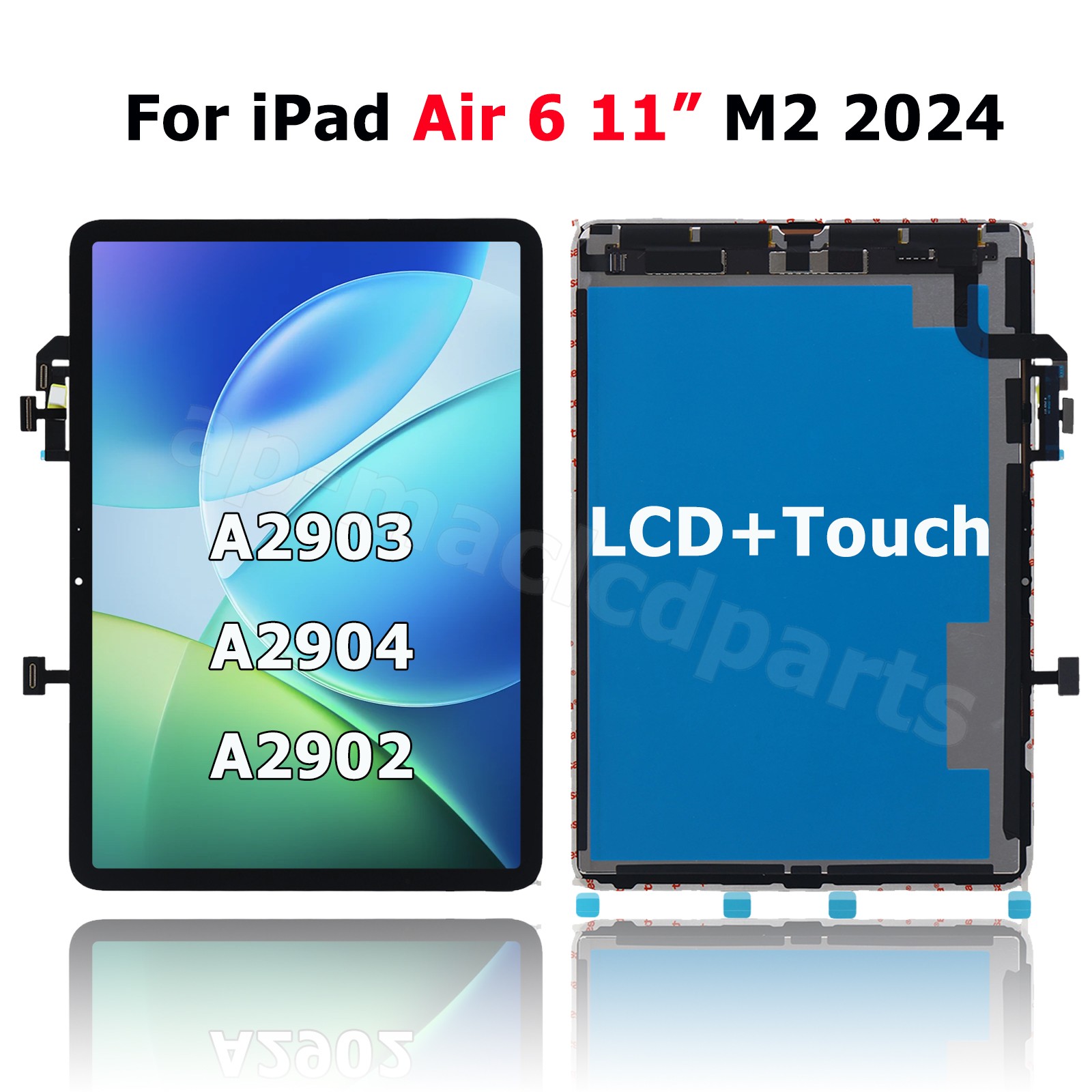For iPad Air 6 11” M2 2024 A2903 A2904 A2902 LCD Display Touch Screen Digitizer