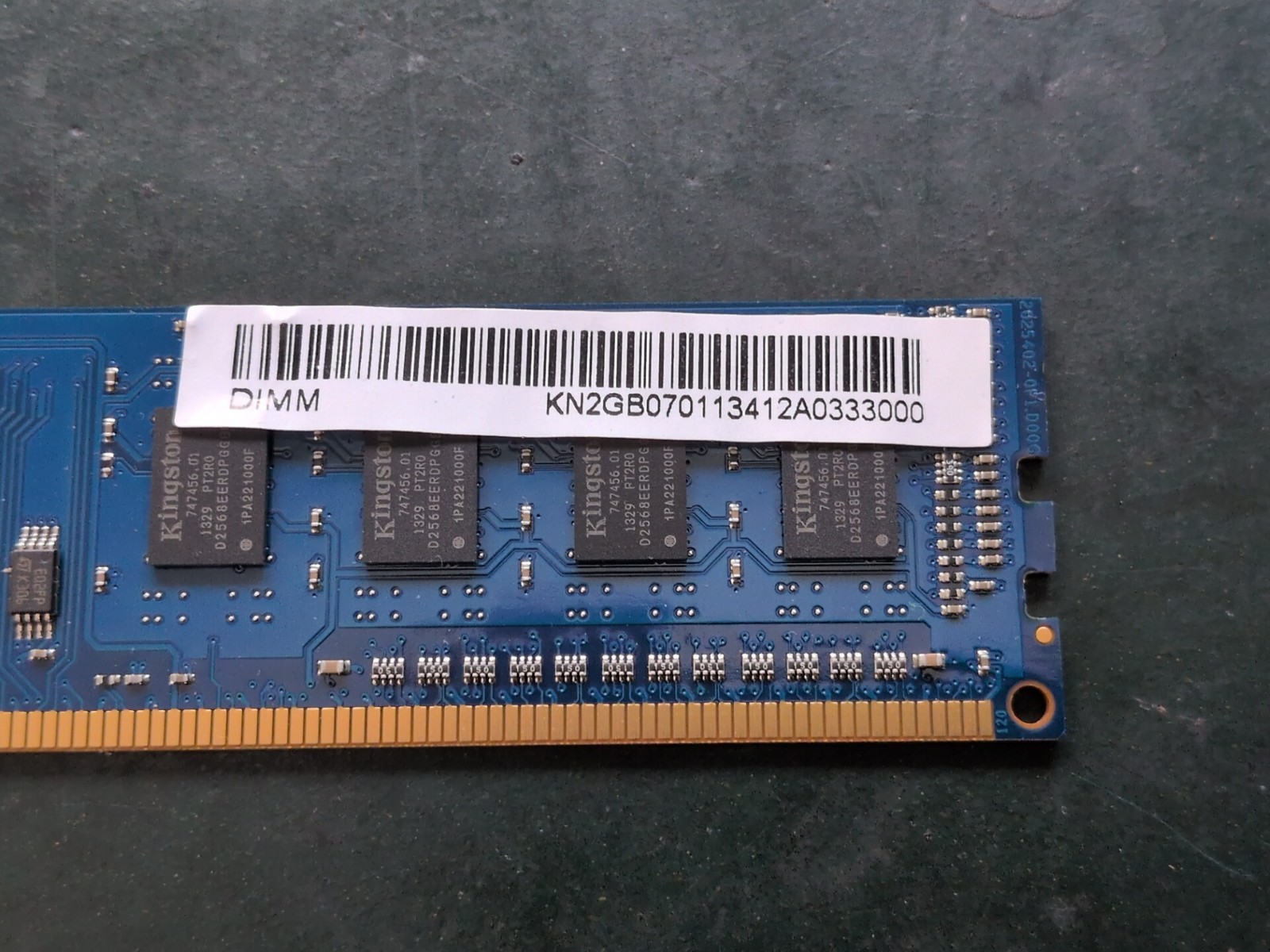 Kingston 2GB 1Rx8 PC3L-12800U-11-11-A1 DDR3L 1600mhz DESKTOP RAM