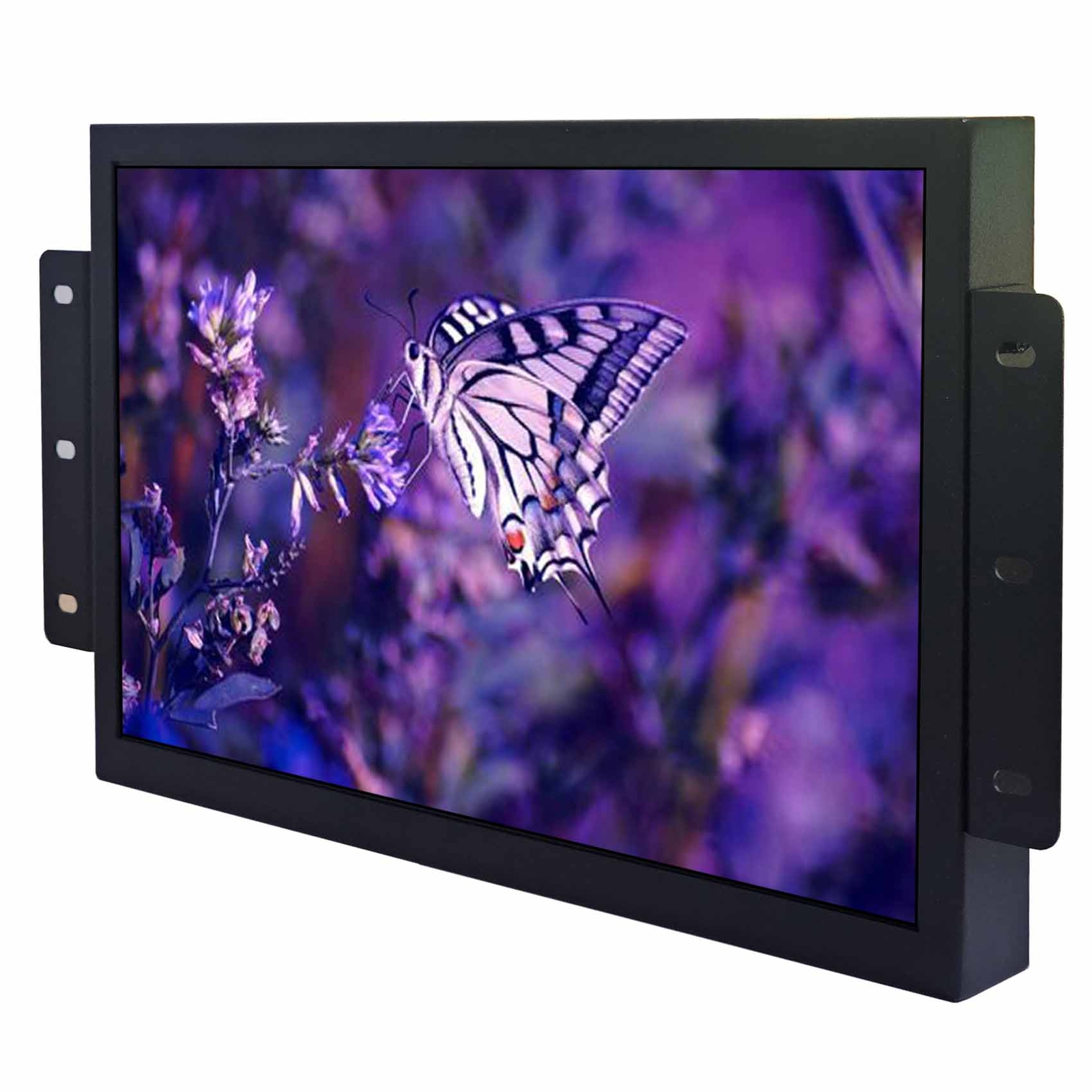 12.1in 1280×800 LCD Monitor Metal Case Black Industiral Monitor