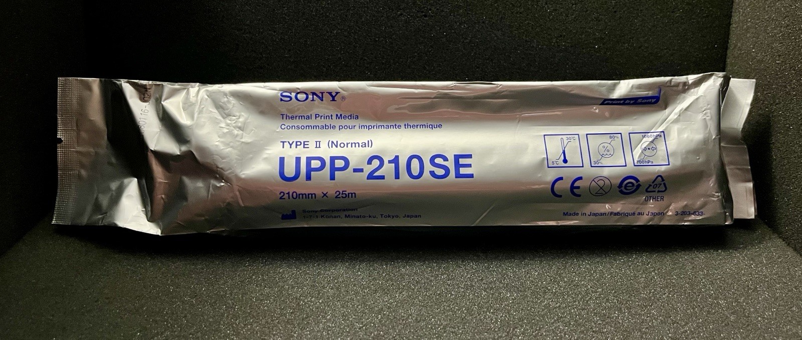 Sony • UPP-210SE • Type II (Normal) • Thermal Print Media Paper • 210mm x 25m