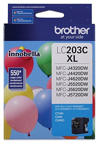 Brother LC203C Ink Cartridge Cyan High Yield 550 Pages