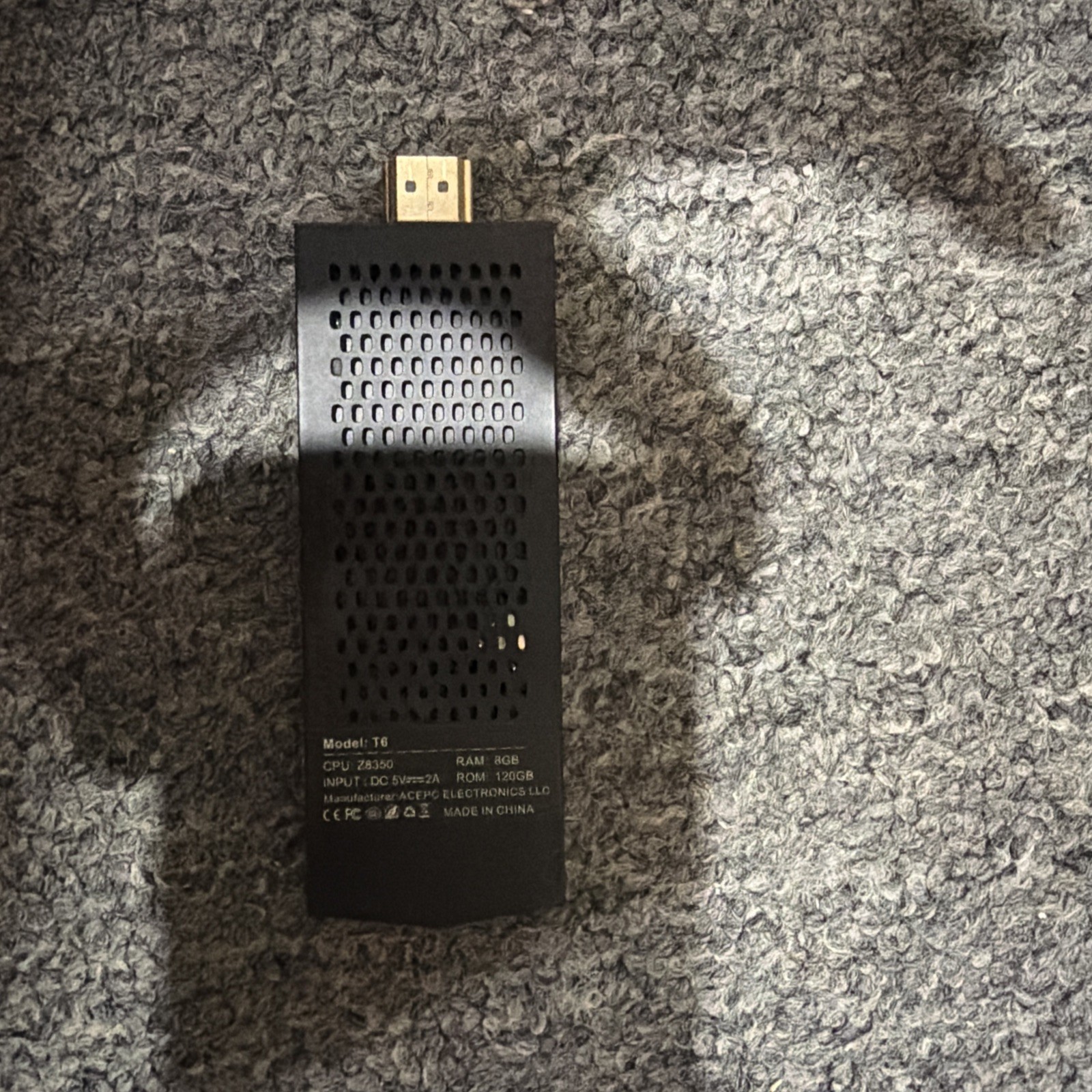 Terryza T6 Pocket PC Intel Windows 10 8GB Ram 128GB CPU: Z8350