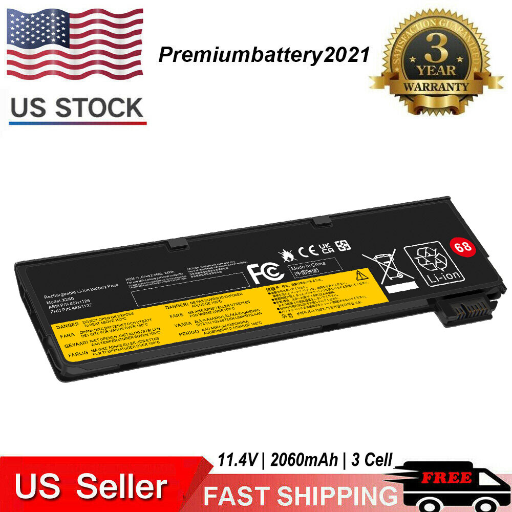 Battery for Lenovo ThinkPad X240 X240S X250 X260 X270 T440 T440S T450 T450S 68