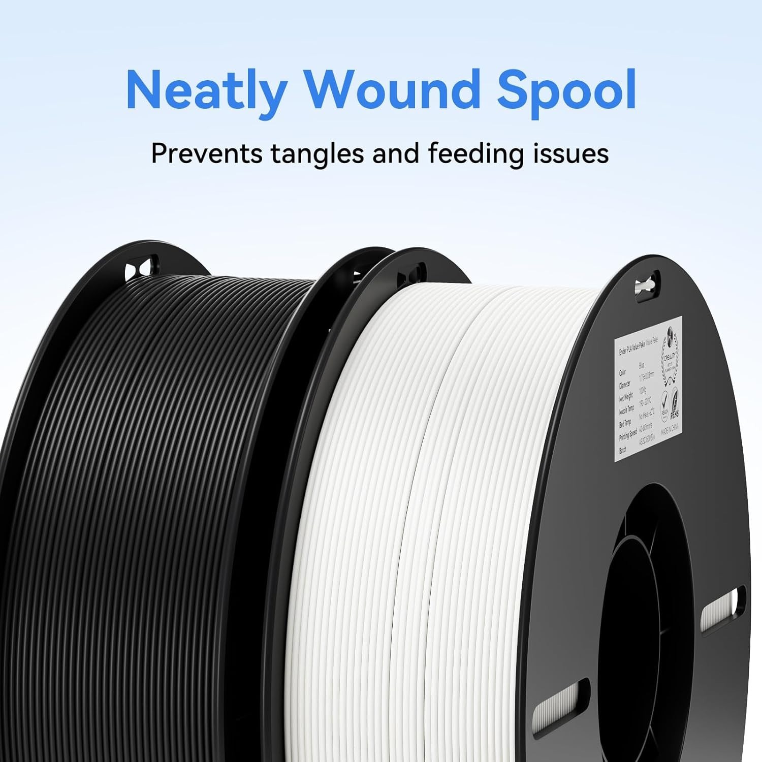 Cost-Effective Bundle: 2Kg PLA Filament 1.75mm in Black – Ideal for 3D Printing