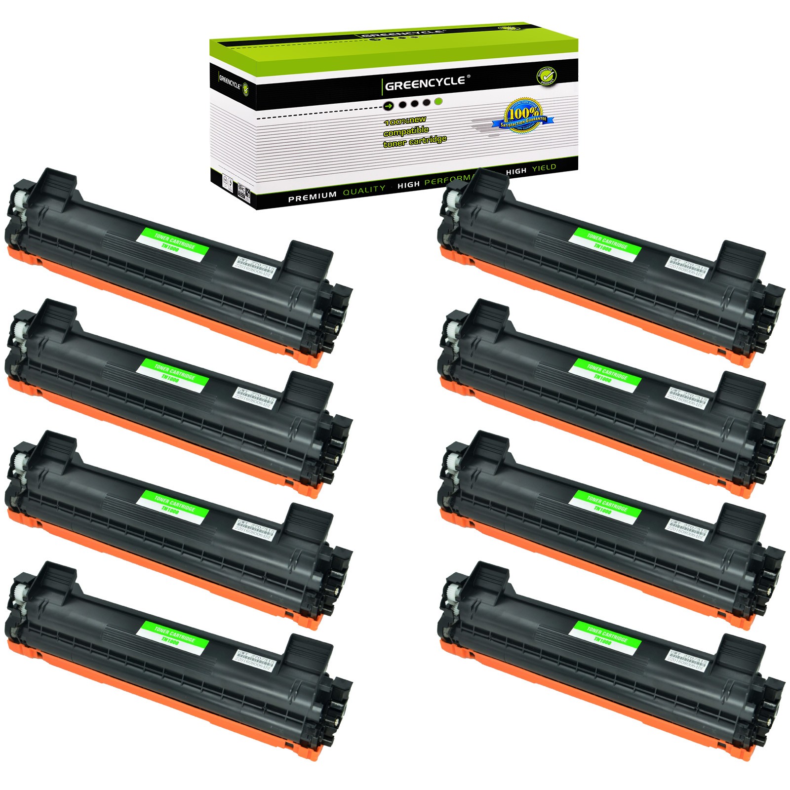 8PK TN1000 Toner Cartridge For Brother DCP-1510 1510E 1510R 1512 1512E 1512R
