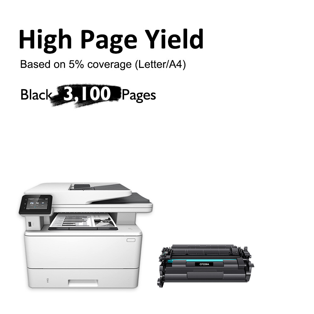 CF226A CF226X Black Toner For HP 26A 26X LaserJet Pro M402dn M402dw M426fdw Lot