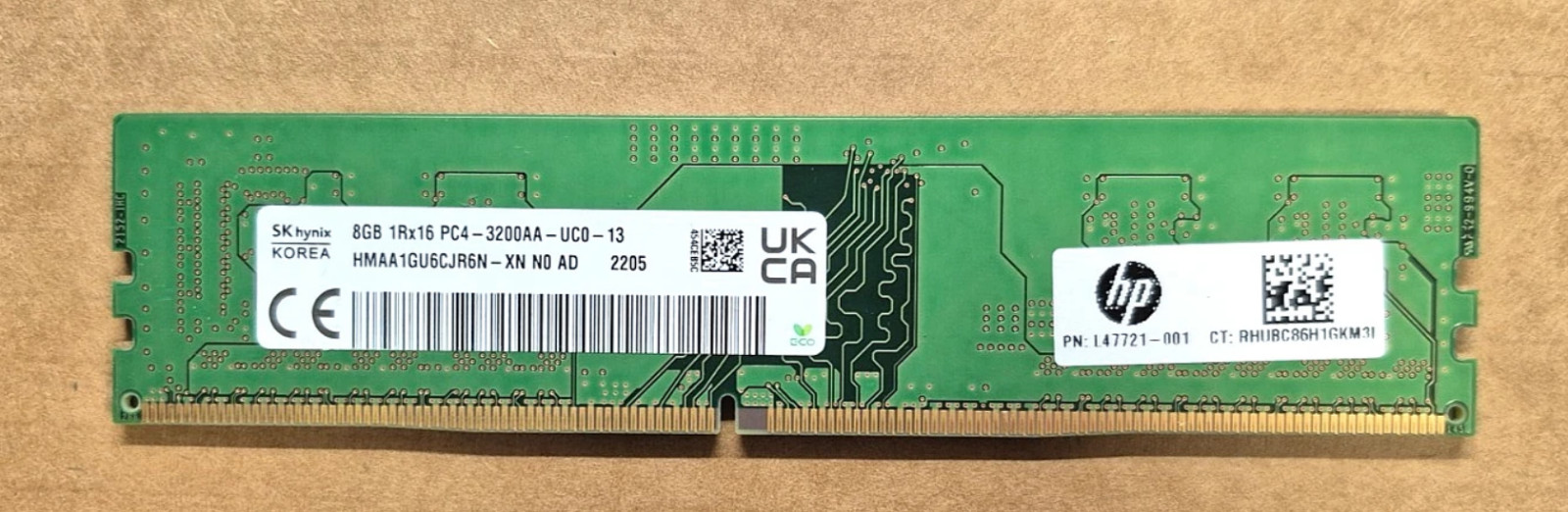 8GB DDR4 3200MHZ HP L47721-001 Desktop PC Memory RAM UDIMM non-ECC Unbuffered