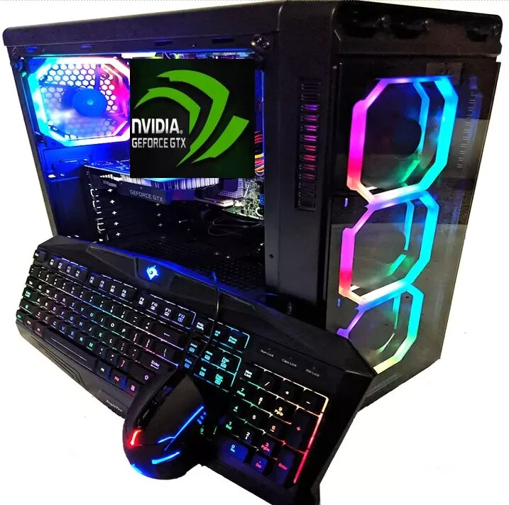 i7 CUSTOM GAMING DESKTOP PC SSD+1TB 16GB NO GRAPHICS CARD ADD YOURS Win 10 WiFi