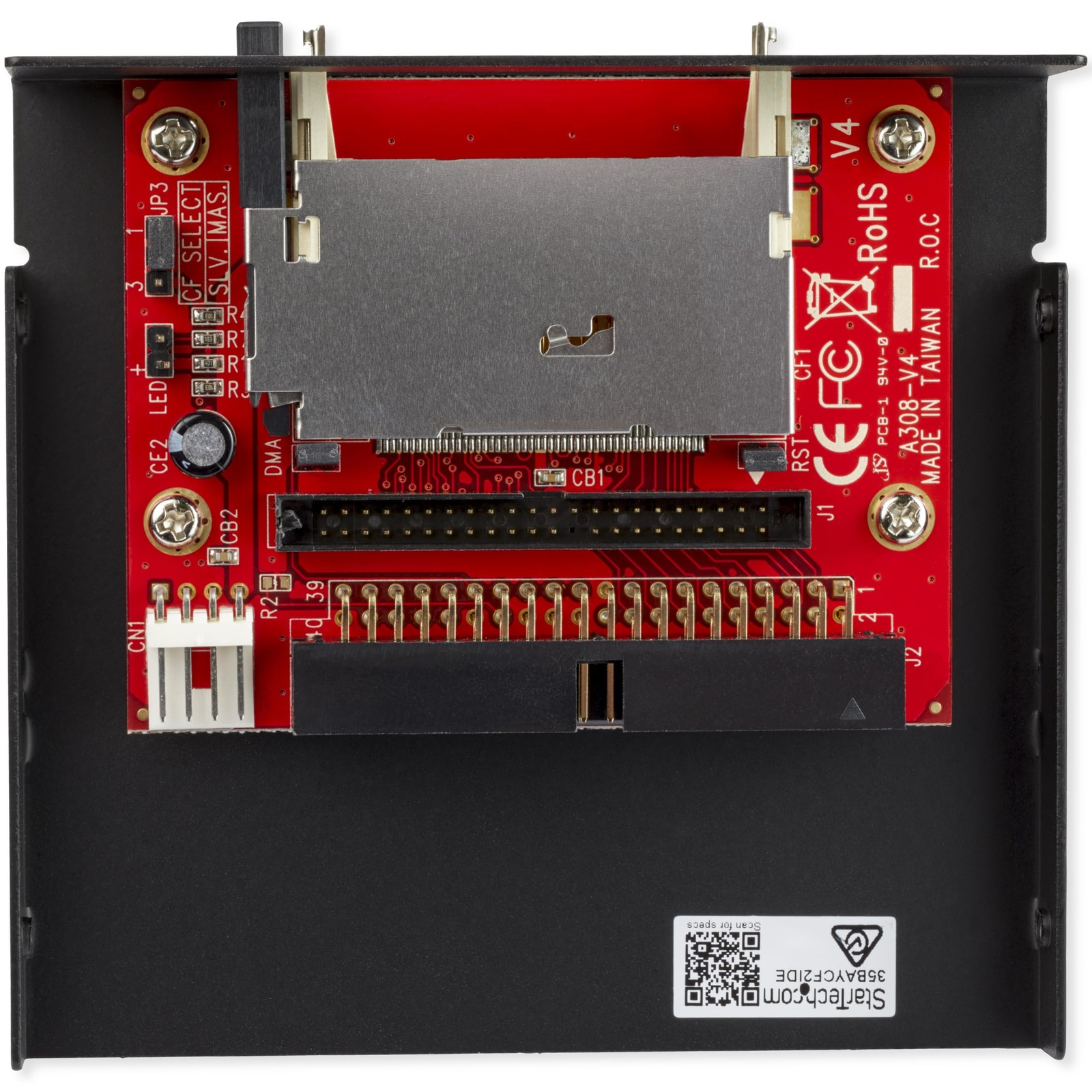 StarTech.com 3.5in Drive Bay IDE to Single CF SSD Adapter Card Reader