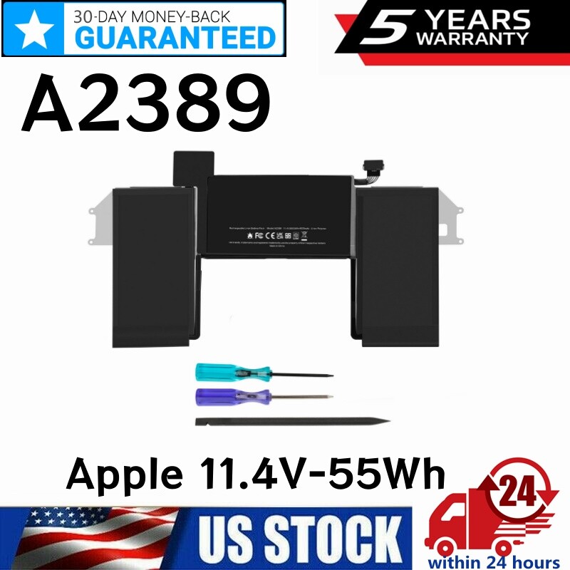 A2389 Battery for MacBook Air 13” inch 2020 A2337 M1 EMC 3598 MGN53LL/A 55Wh