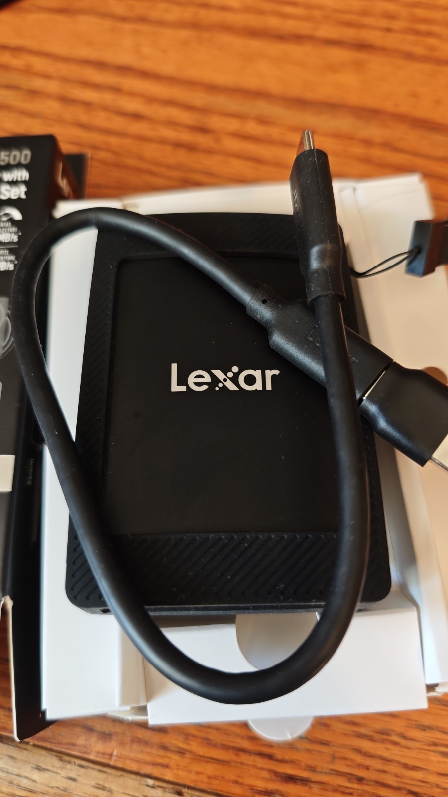 Lexar 1TB SL500 Portable SSD usb-c USB 3.2 Gen 2 – 2000 MB/s excellent condition