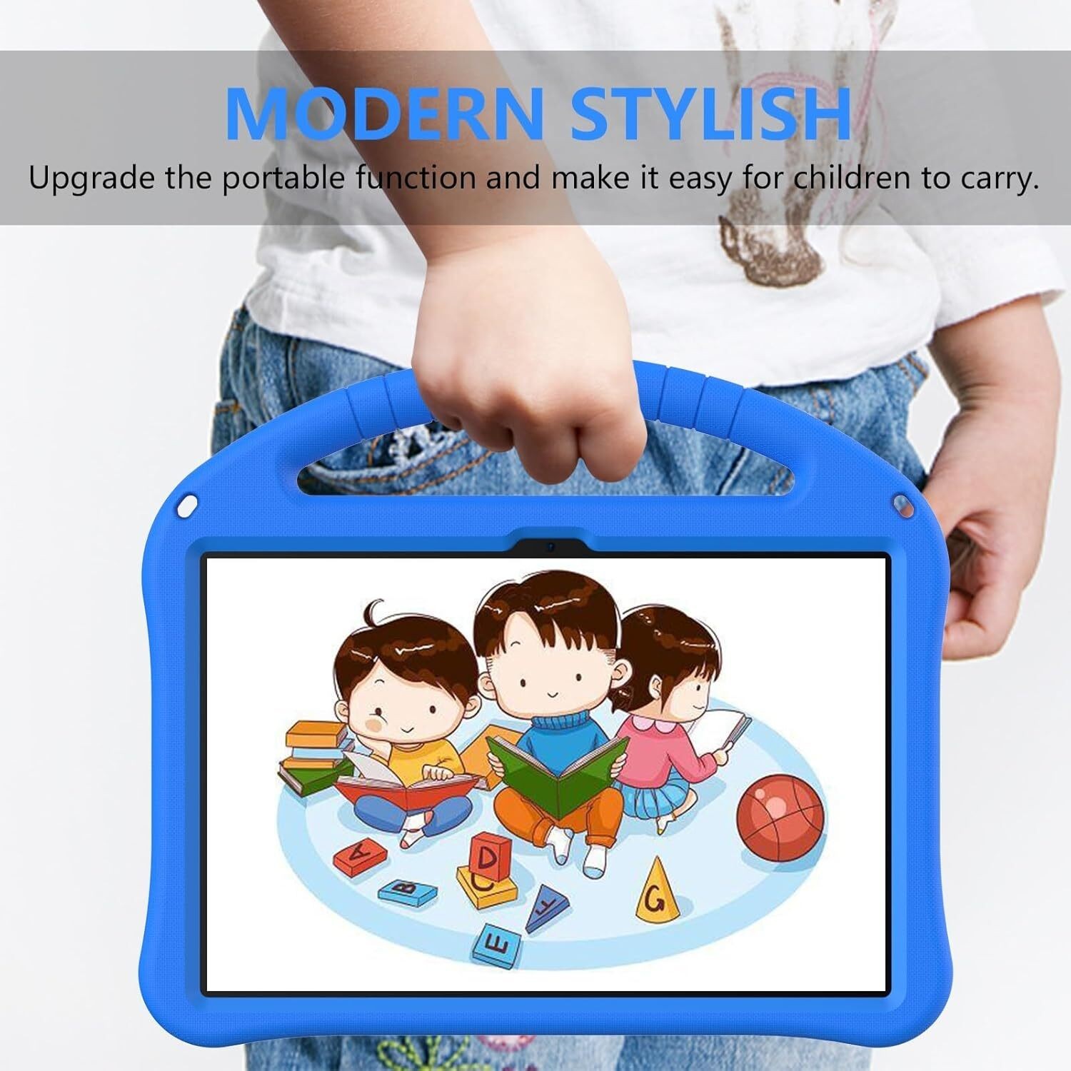 Shockproof Kids Case For Walmart Onn 10.1 Gen 4 2024 Tablet Rugged EVA Cover