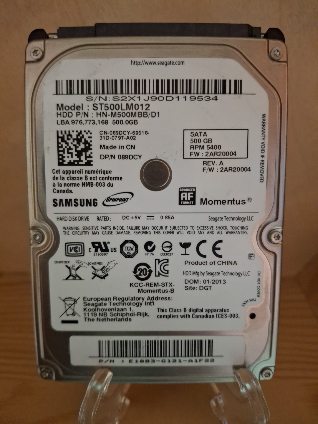 Seagate ST500LM012 Momentus Spinpoint M8 500GB SATA 5400RPM 2.5″ HDD TESTED