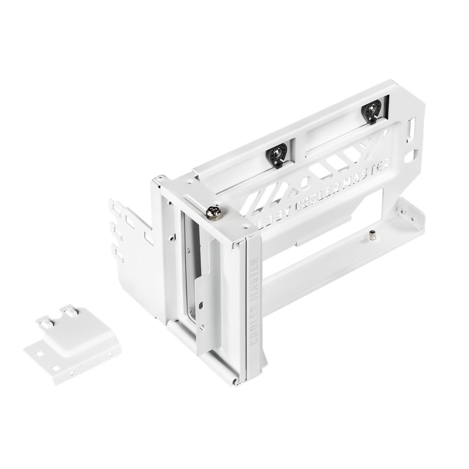 Sleek White Vertical GPU Card Holder Kit V3 – Adjustable for ATX & Micro ATX