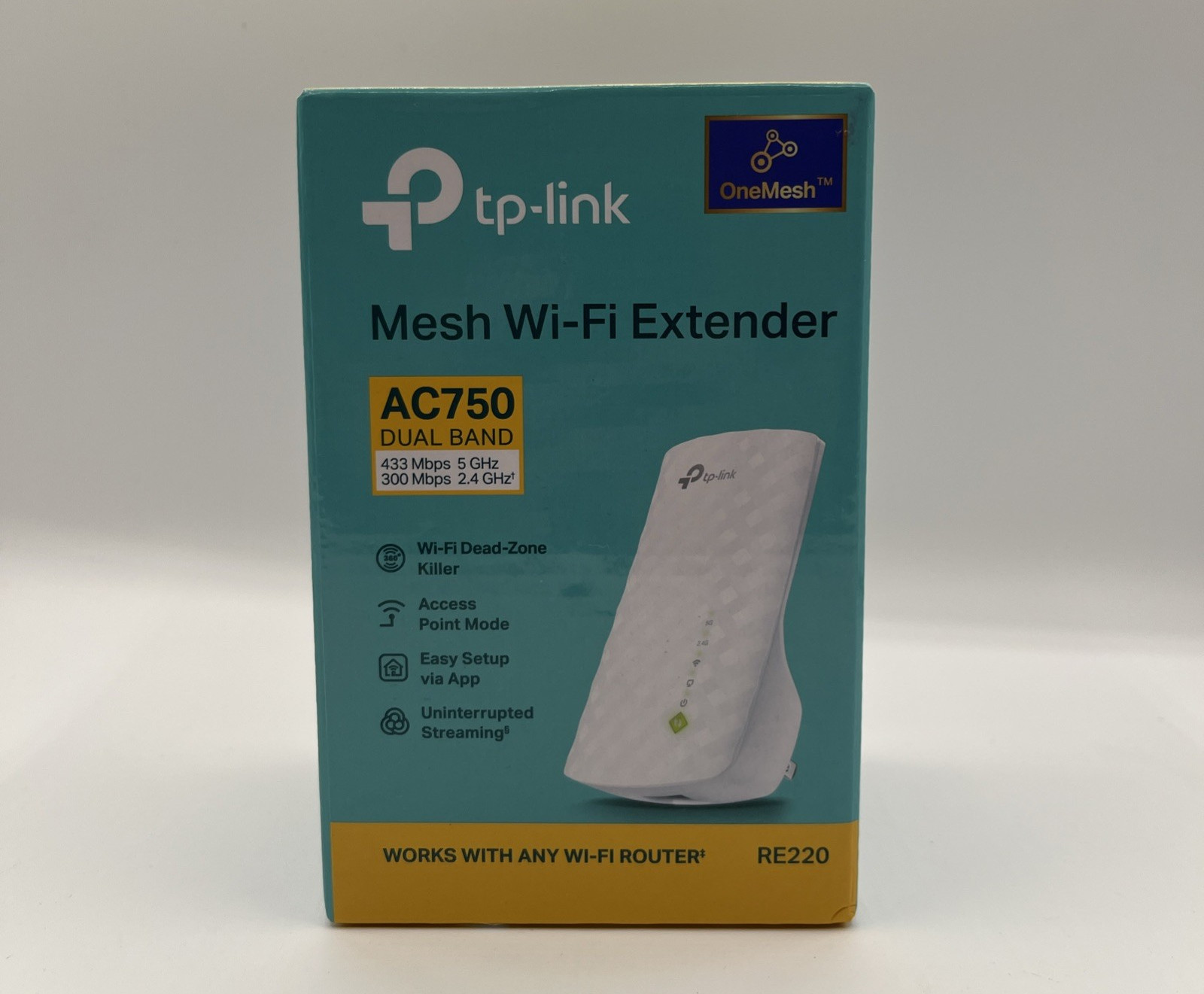 TP-Link RE750C AC750 Dual Band Mesh Wi-Fi Range Extender OPEN BOX