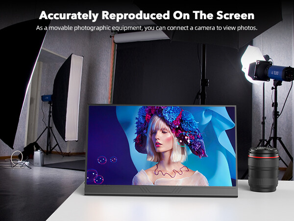 15.6″ 4K Screen Portable Monitor Screen 3840*2160 HDR LCD Display VESA Mountable