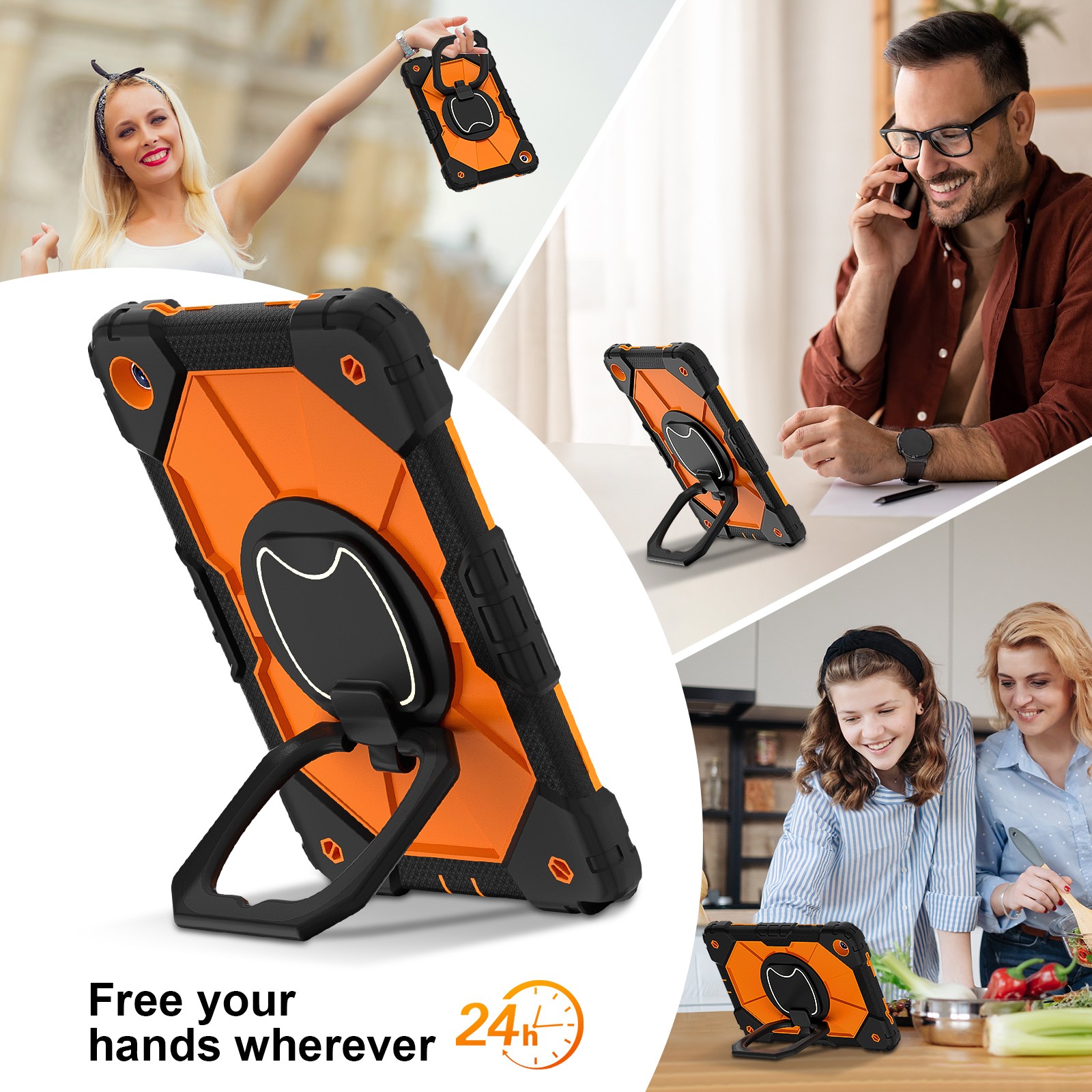 For Samsung Galaxy Tab A11Plus 2025/ A11 2025 With Stand Shockproof Rugged Case