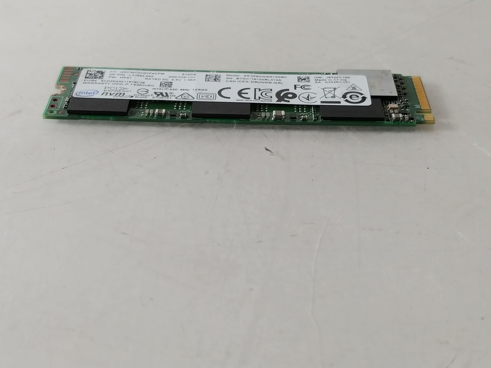 Intel 660P SSDPEKNW512G8H 512 GB NVMe 80mm SSD