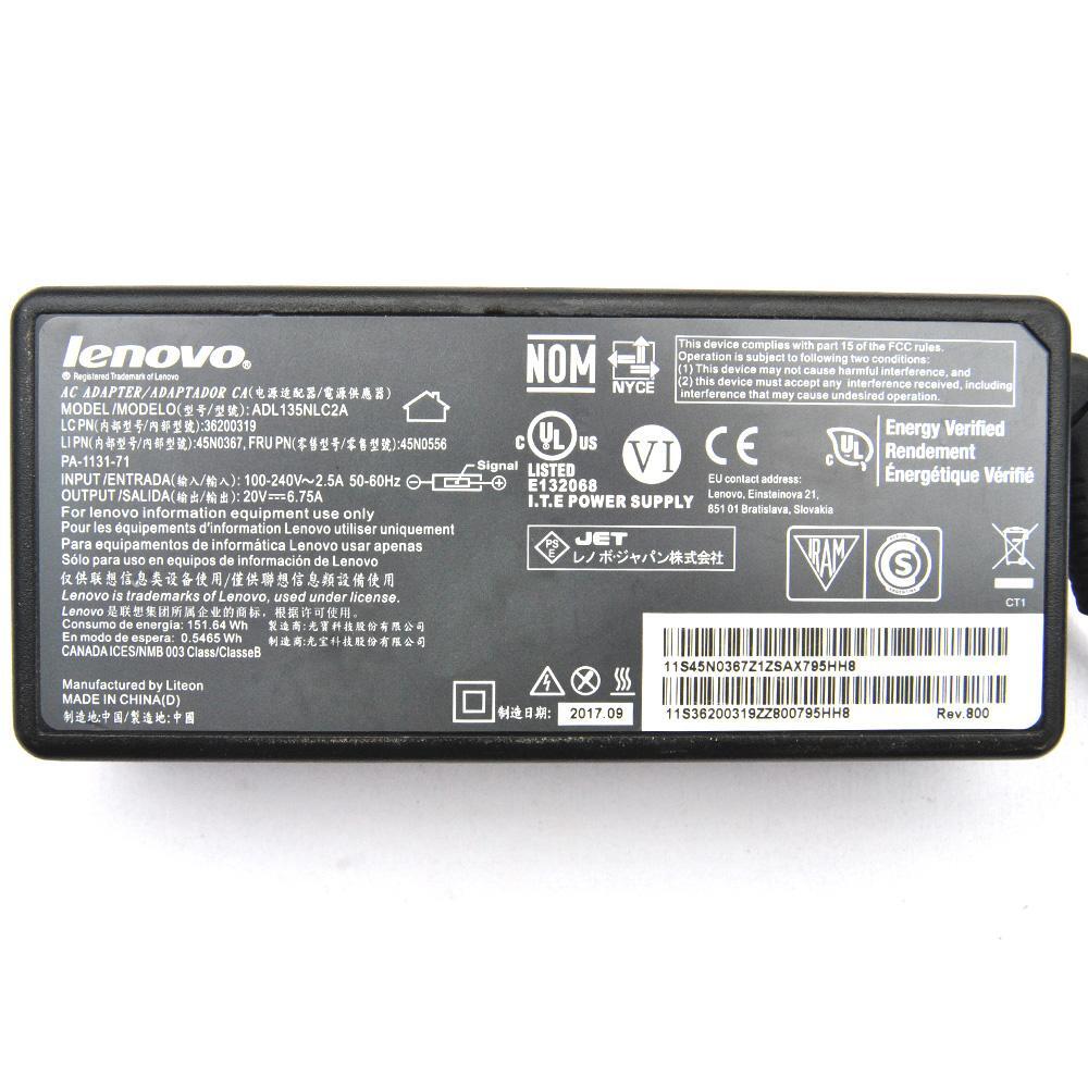 LENOVO Legion Y520-15IKBA 20V 6.75A Genuine AC Charger