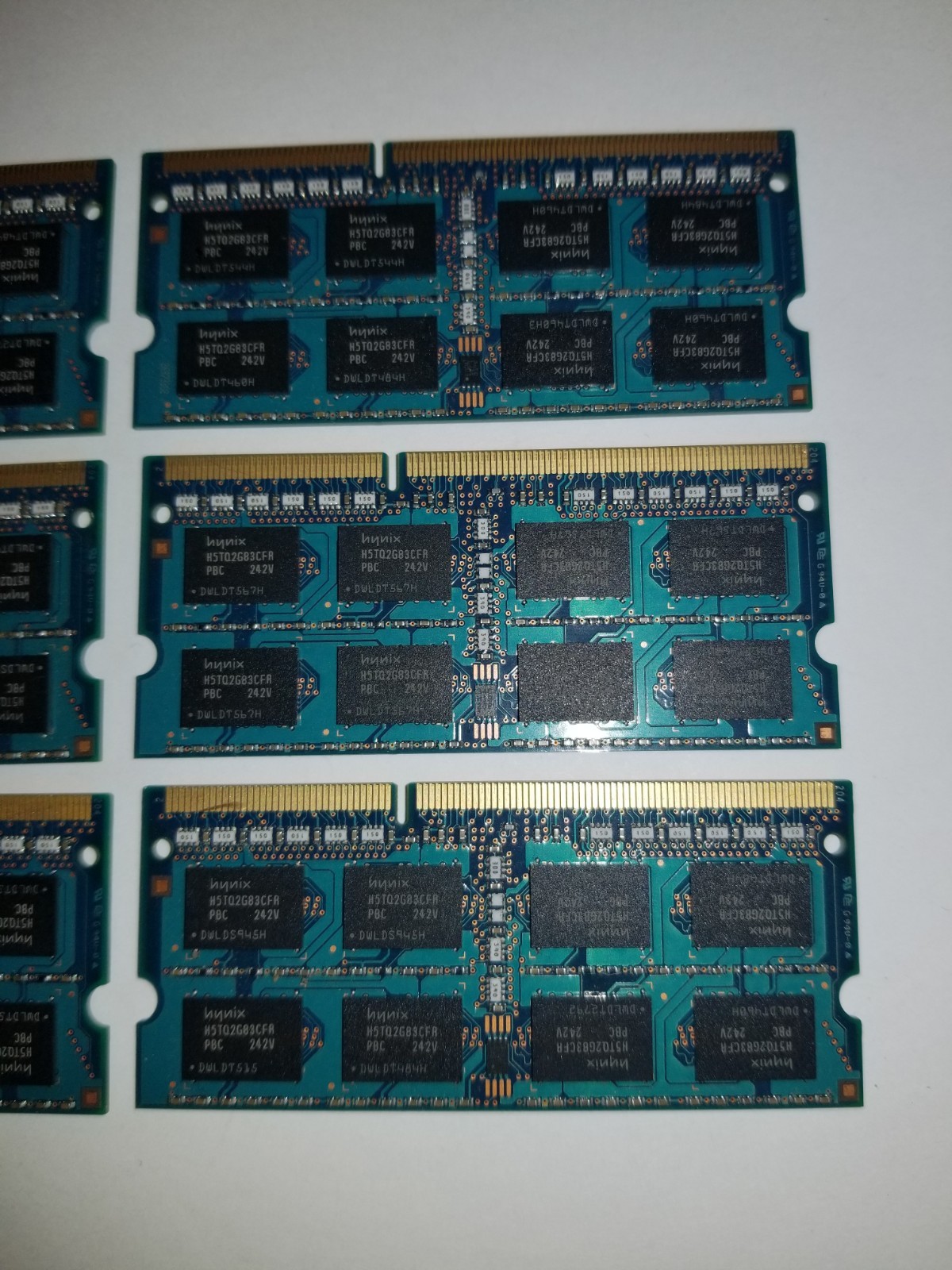 (Lot Of 6) HMT351S6CFR8C-PB 4GB HYNIX 2Rx8 PC3-12800S-11-11-F3