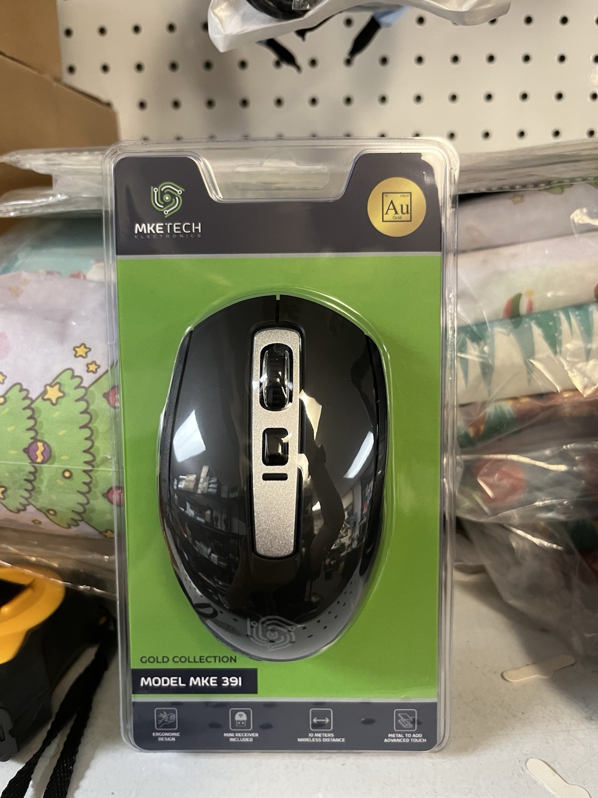 Wireless Mouse 2.4G USB Silent Optical Adjustable DPI for Laptop PC Gold