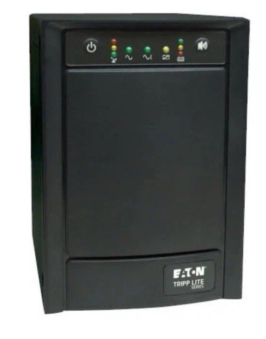 SmartPro 120V 650W USB Surge Protector UPS Tower Battery 8 Outlet SMART1050SLTM