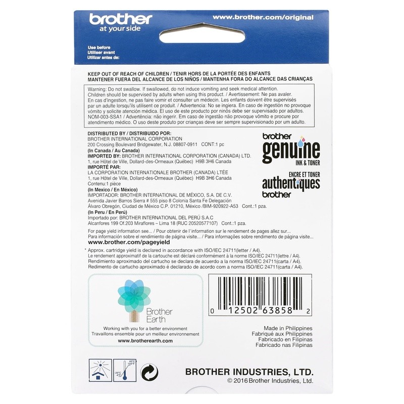 Genuine LC203BK Black Ink Cartridge High Yield 550 Pages Inkjet Printers New