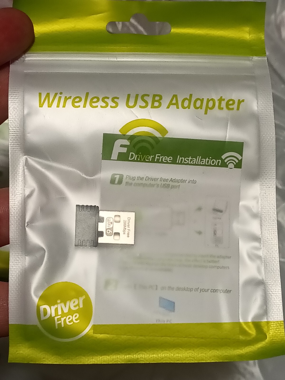 USB 2.0 Wireless Wifi Adapter Dongle 286Mbps Wifi 6, Wifi 6e, 802.11ax, 5.8Ghz