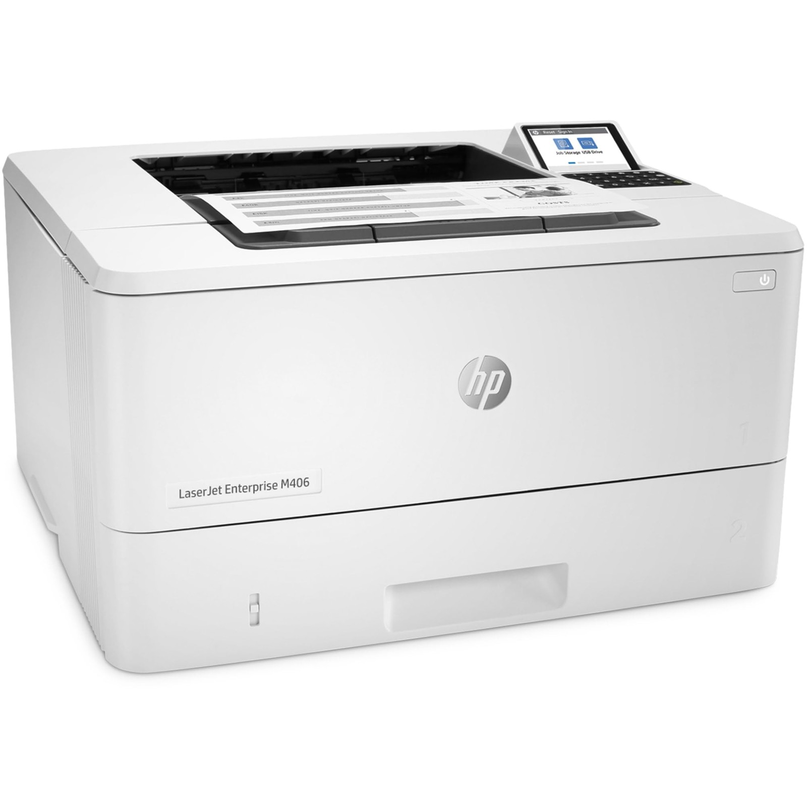 HP LaserJet Enterprise M406dn Monochrome Printer with built-in Ethernet (3PZ15A)