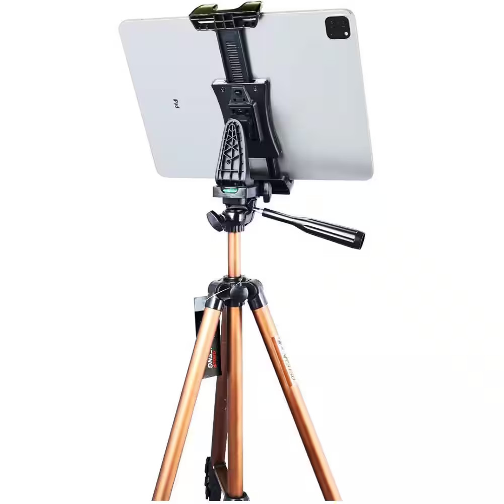 Ipad Tripod Mount Adapter 360° Rotatable Universal Tablet Clamp Holder for Devic