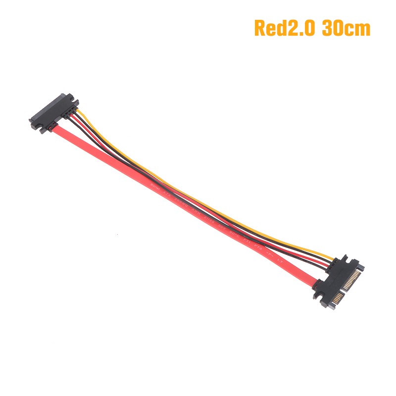 SATA 22 Pin Male To Female Sata Extension Cable SATA 3 22Pin Data Power Cable