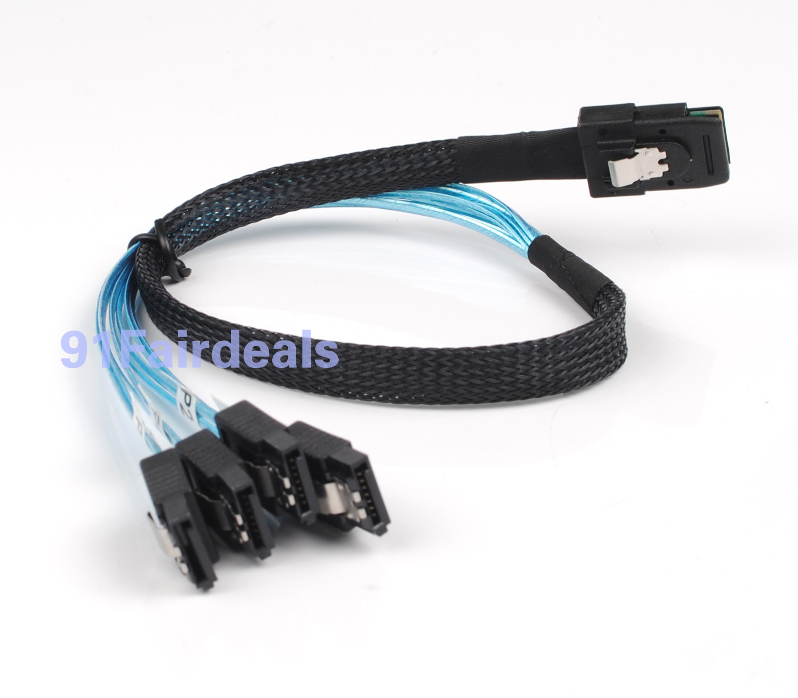 50cm Mini SAS SFF 8087 to 4 SATA 7pin Fan-Out Cable SATA Raid Cable Ship@US