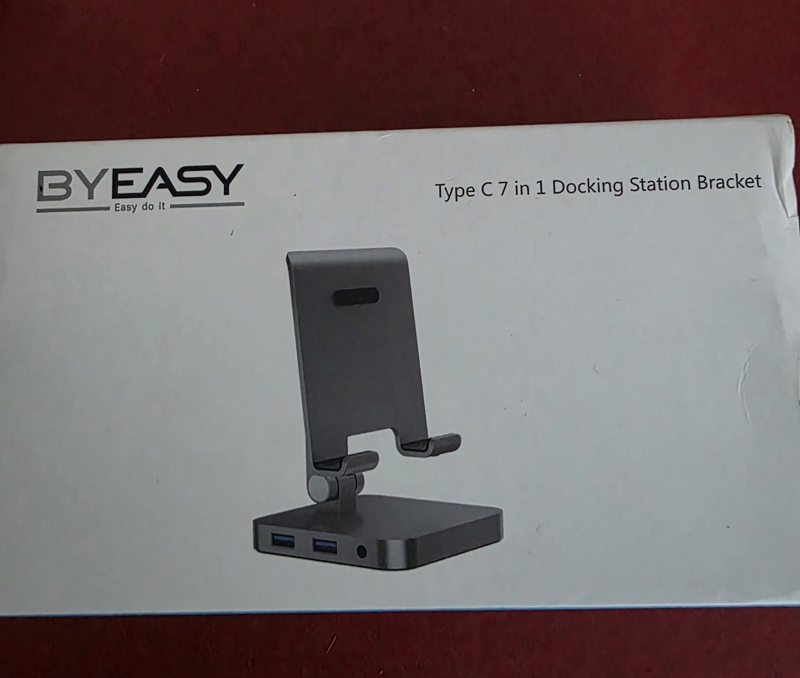 BYEASY UC-166 7-in-1 USB-C Docking Station Hub HDMI USB 3.0 SD Audio Black