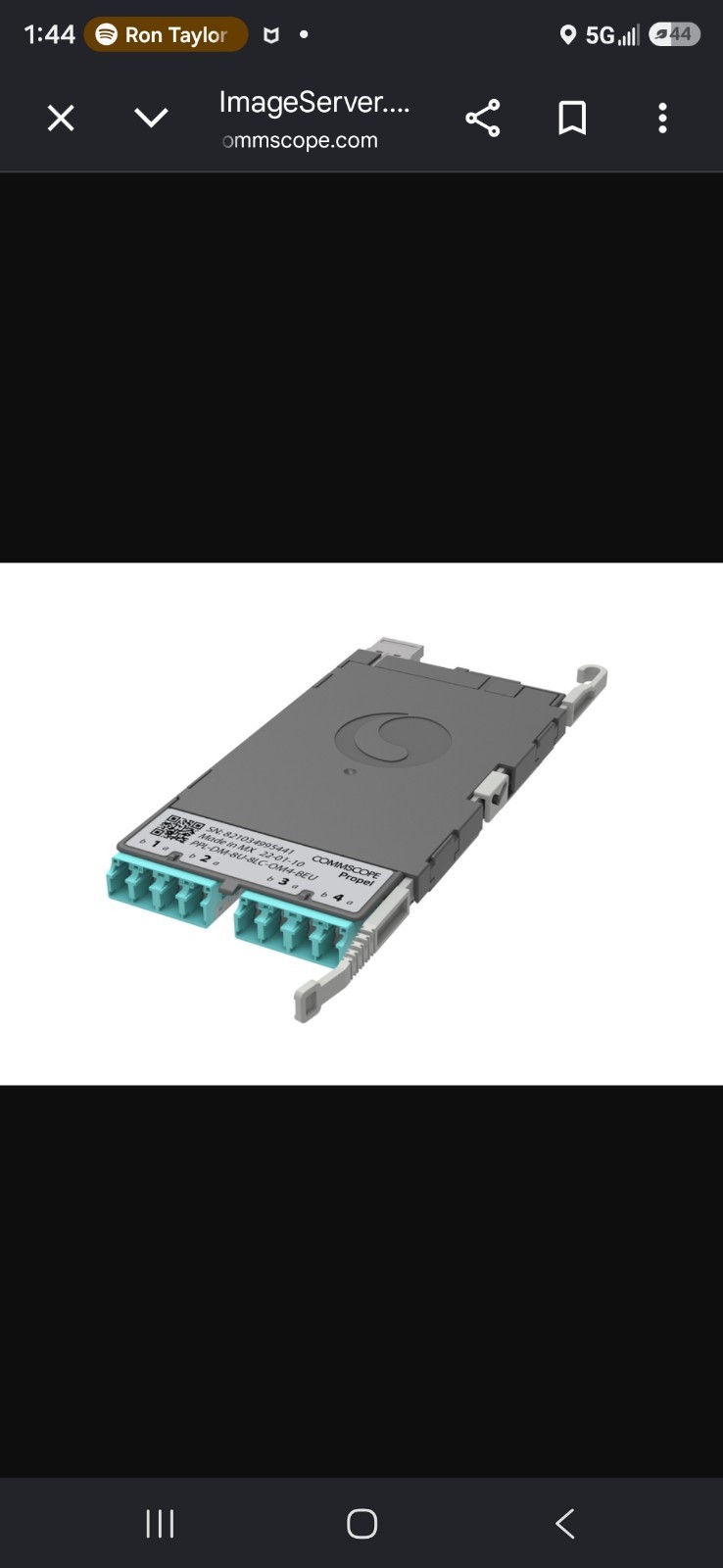 Commscope Propel ULL Multimode OM4 MPO-08 Distribution Module 4 Duplex LC