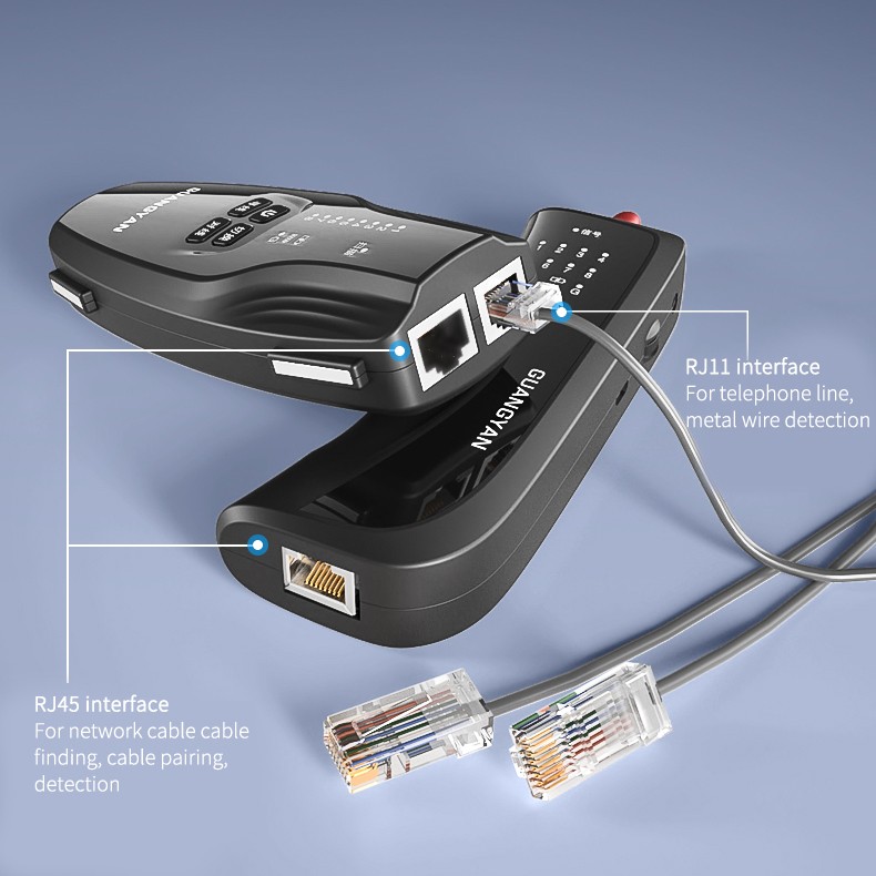 Tone Generator Probe Kit Wire Tracker Locator Rj11/RJ45 With Batteries Std Confg