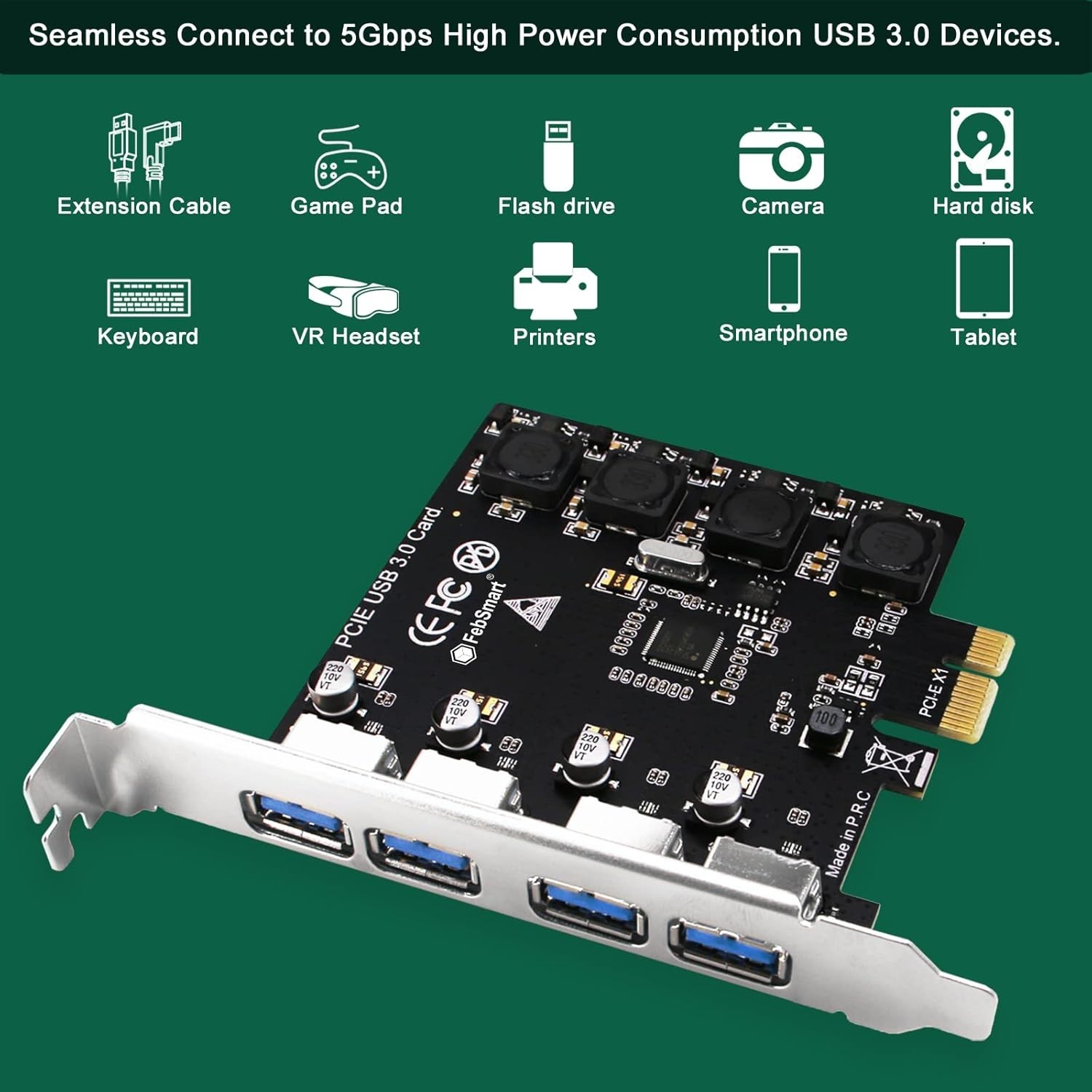 PCI Express USB 3.0 Card – No Additional Power Needed